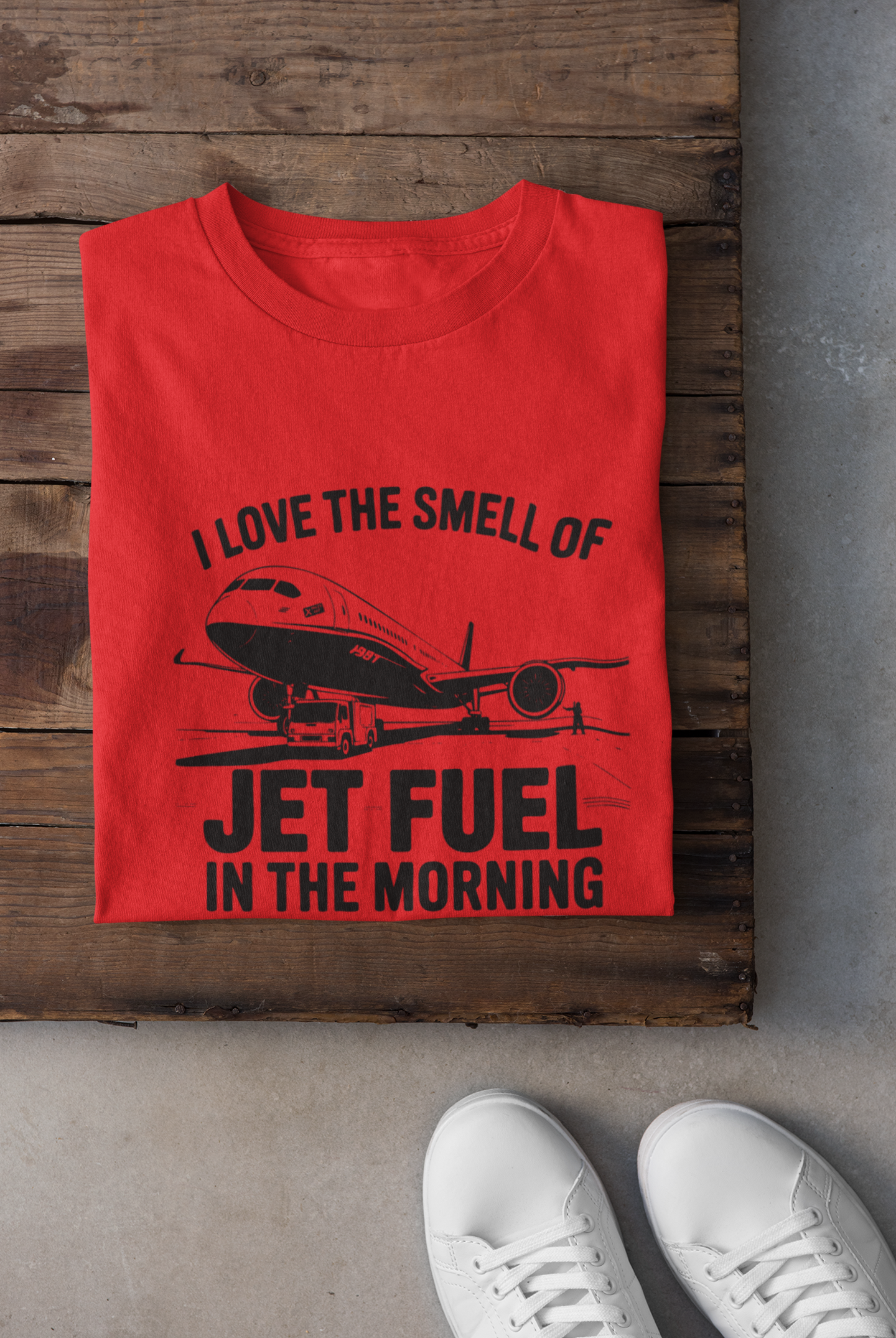 I love the smell of jet fuel in the morning