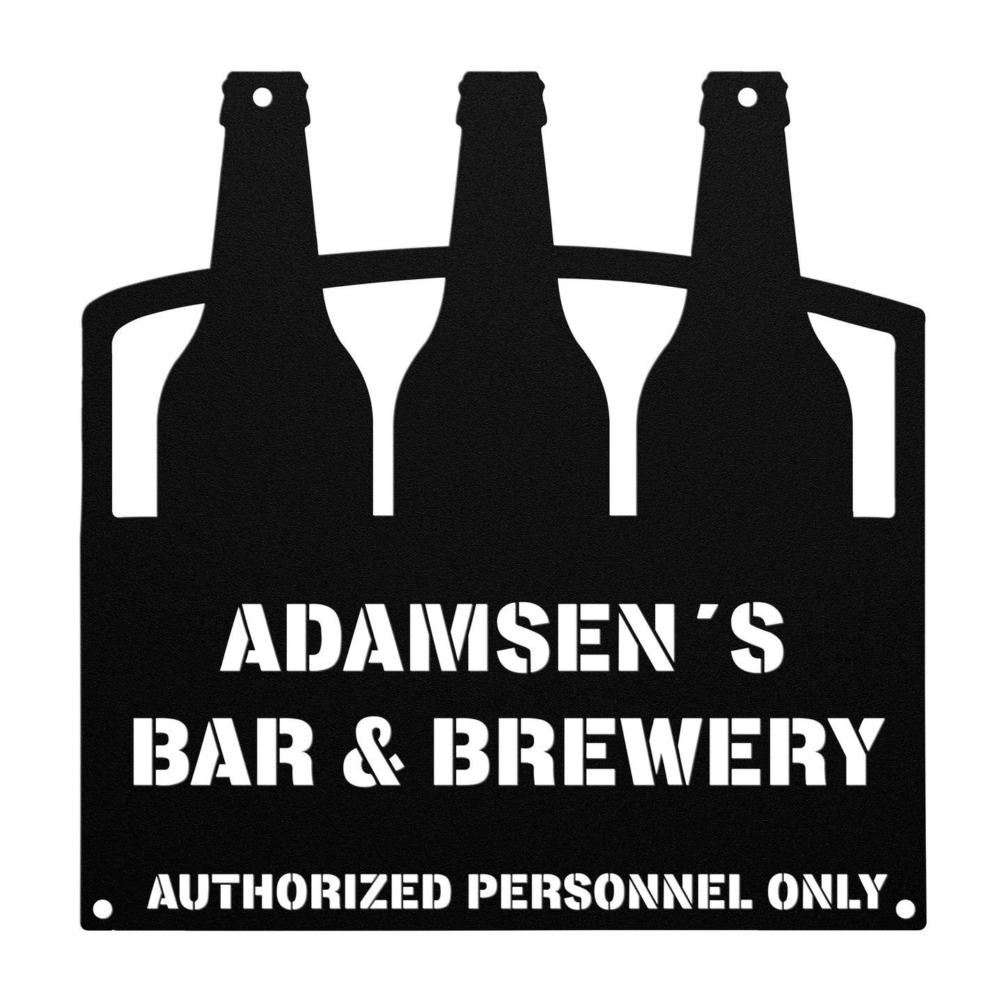 Bar & Brewery Custom Metal Sign with your text