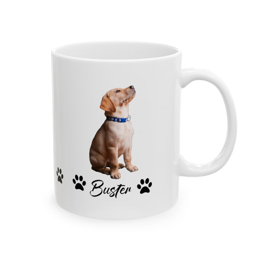 Pet Dog Mug with your pet´s name and picture