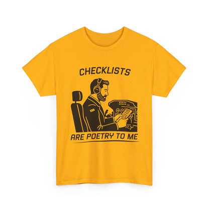 Checklists are poetry to me