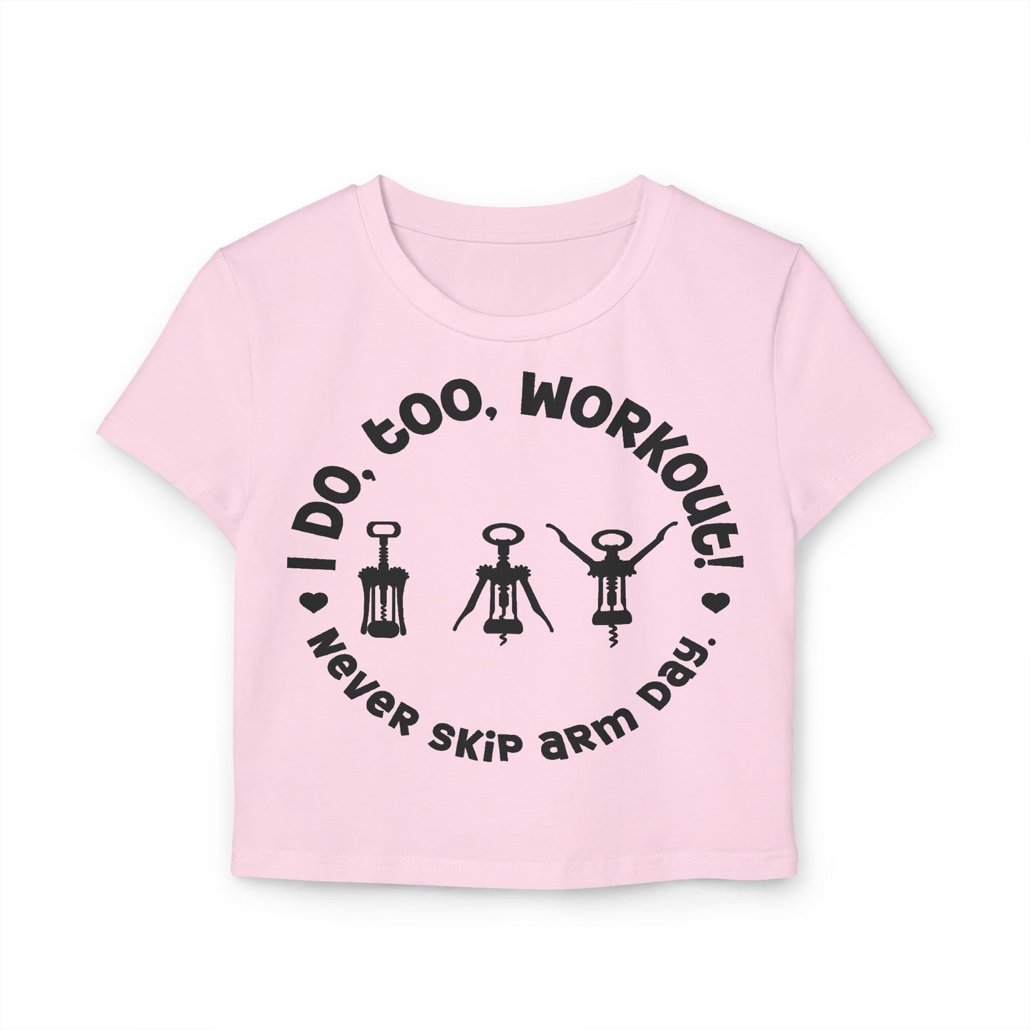 Funny Wine Lover Cropped T-Shirt - Cute Summer Shirt for Women