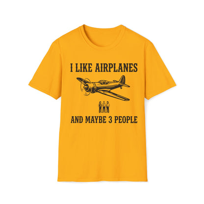 I like airplanes and maybe 3 people