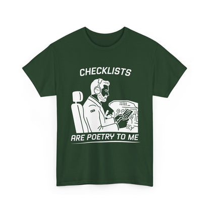 Checklists are poetry to me