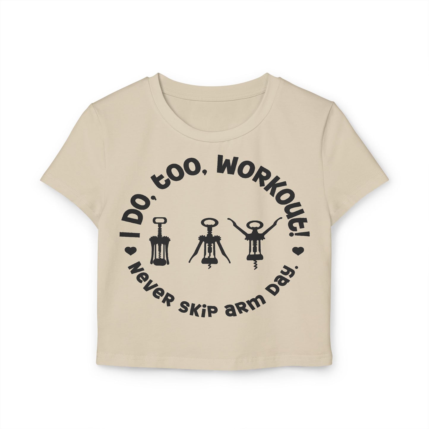 Funny Wine Lover Cropped T-Shirt - Cute Summer Shirt for Women