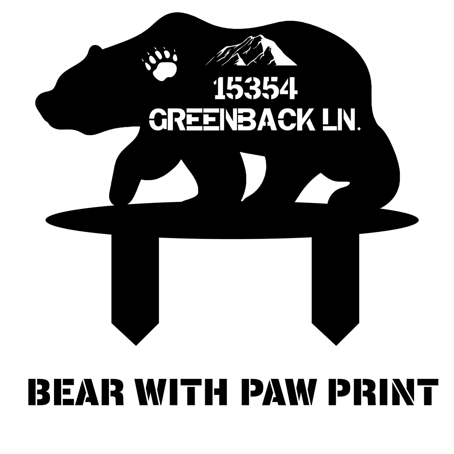 Wilderness Metal Address Sign