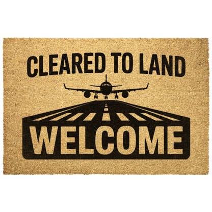 Cleared_to_land_-_welcome_aviation_door__Outdoor_Mat_Main_Mockup.png
