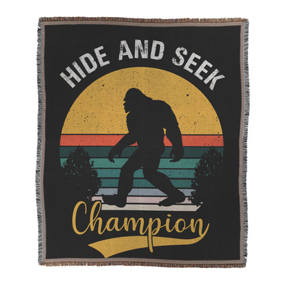 Custom Bigfoot Woven Blanket