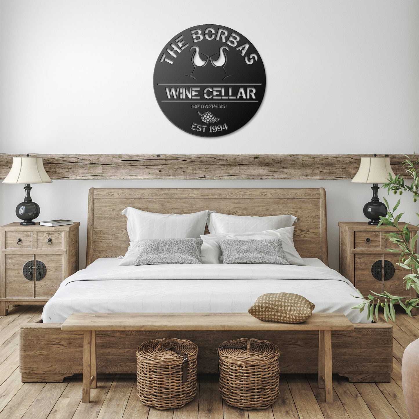 Custom  Round Wine Cellar Metal Sign