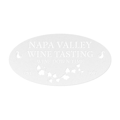 Custom Wine Cellar Metal Sign - Napa Valley