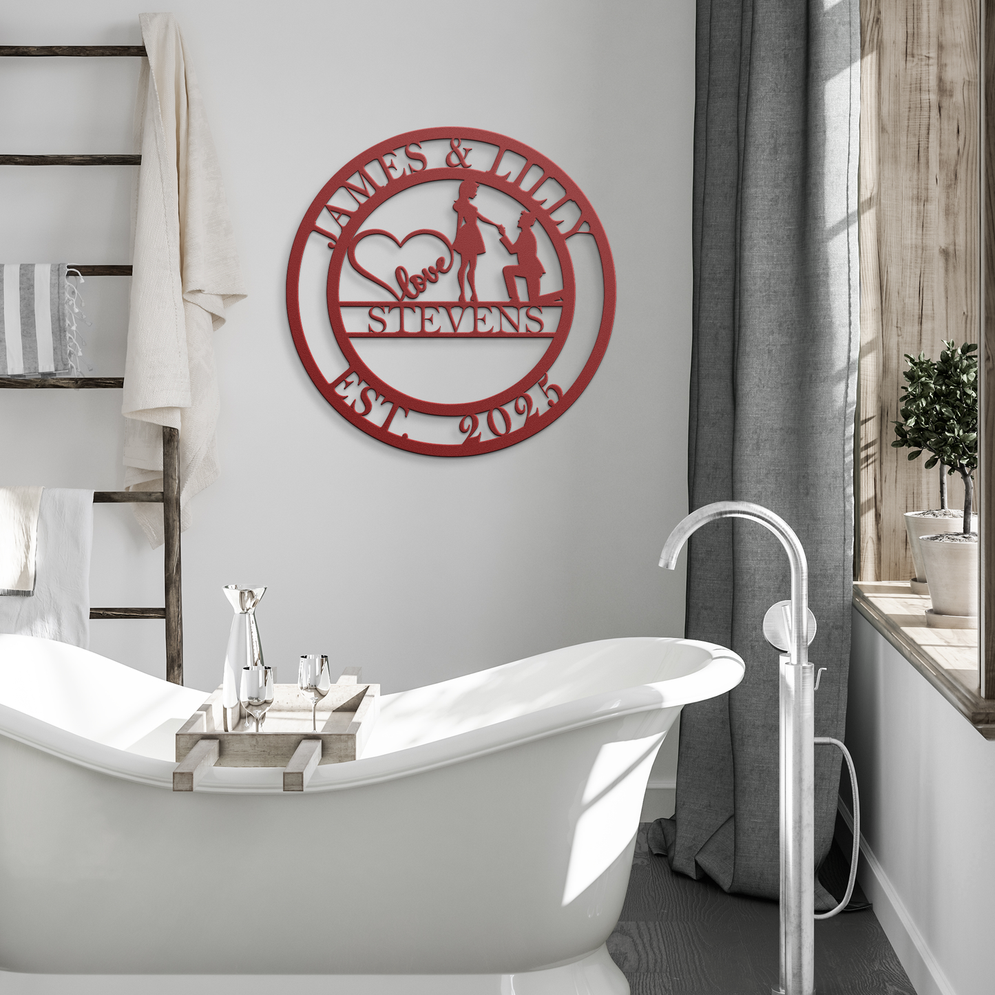 Custom_family_name_metal_monogram_sign__Red_Modern_Bathroom_Mockup.png