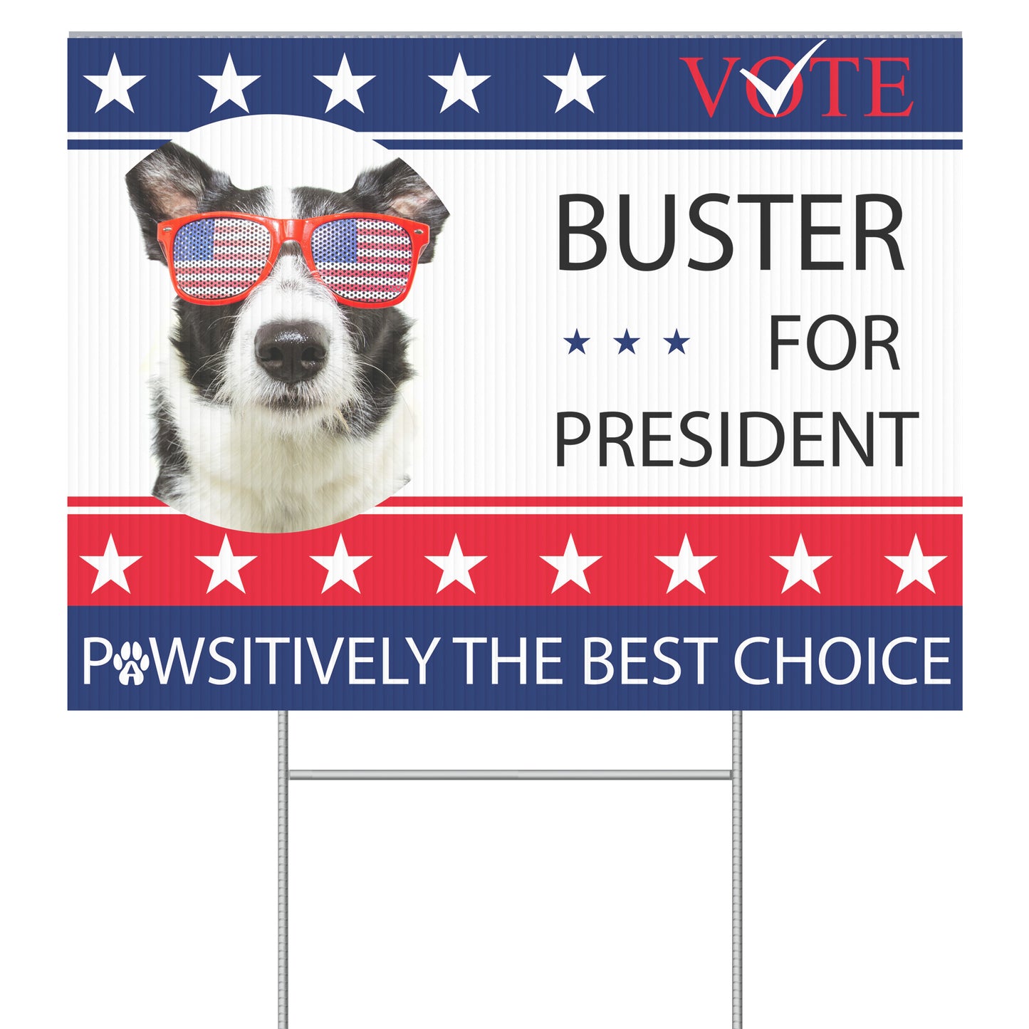 Dog Election Yard Sign