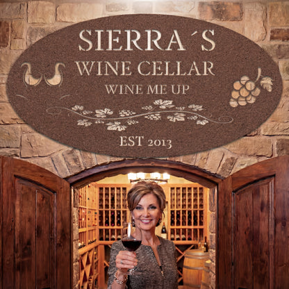Custom Wine Cellar Metal Sign - Sierra