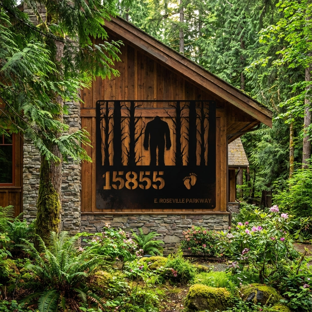 Bigfoot Address House sign