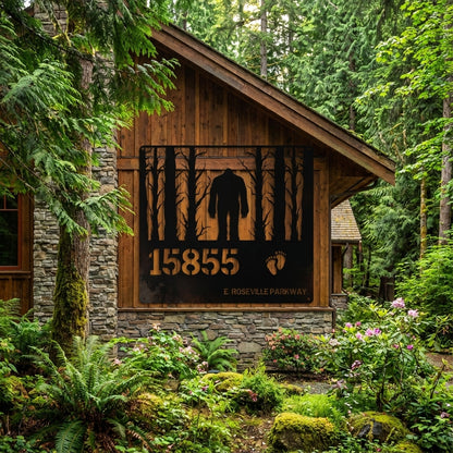 Bigfoot Address House sign
