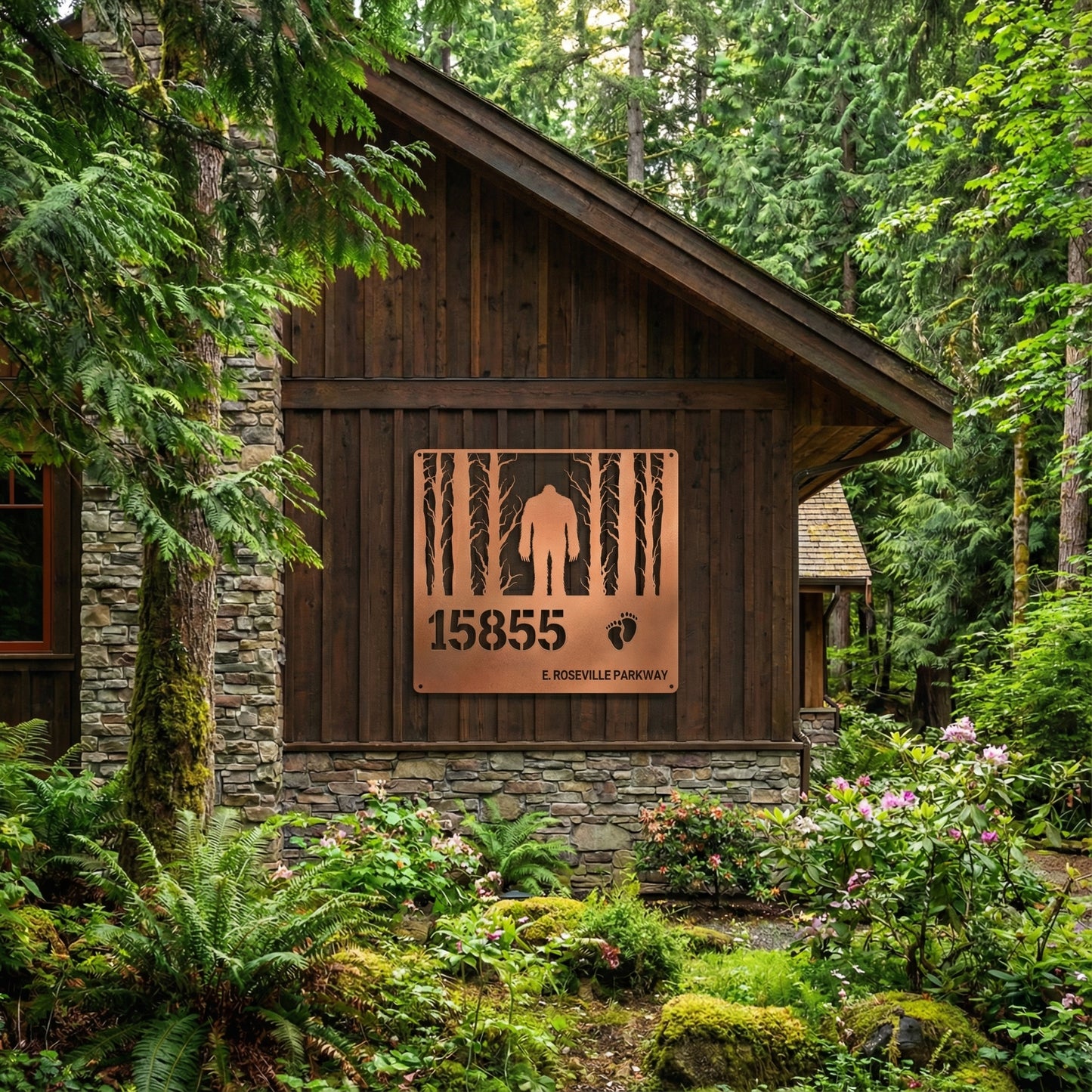 Bigfoot Address House sign