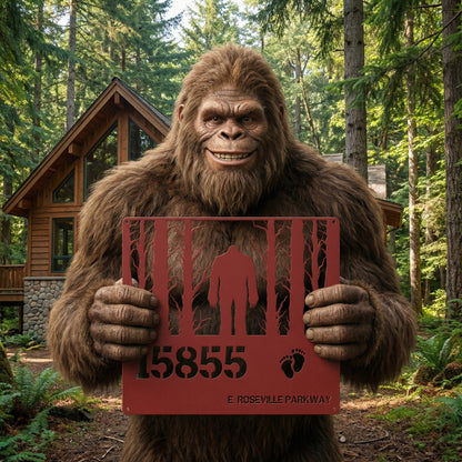 Bigfoot Address House sign