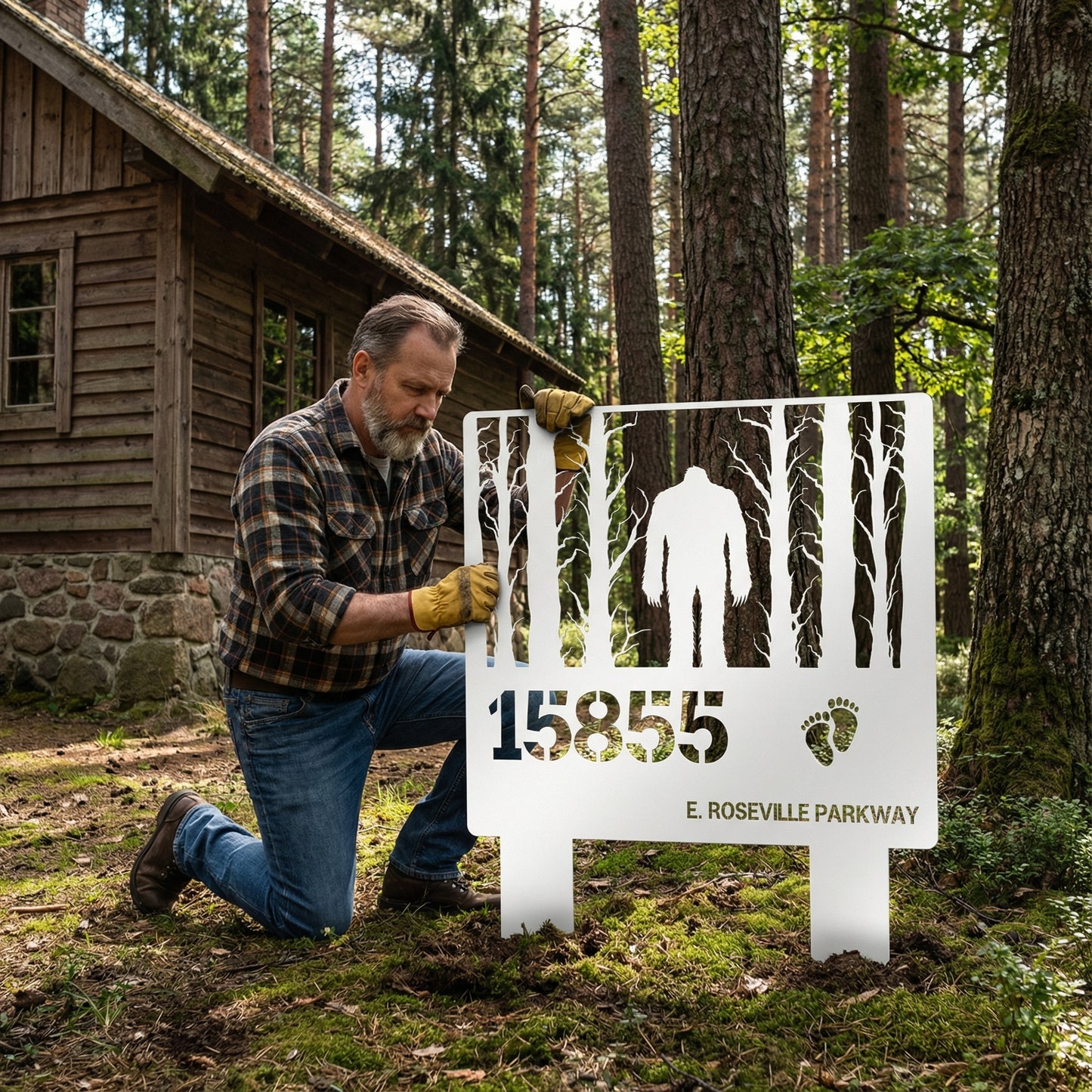 Bigfoot Address House sign