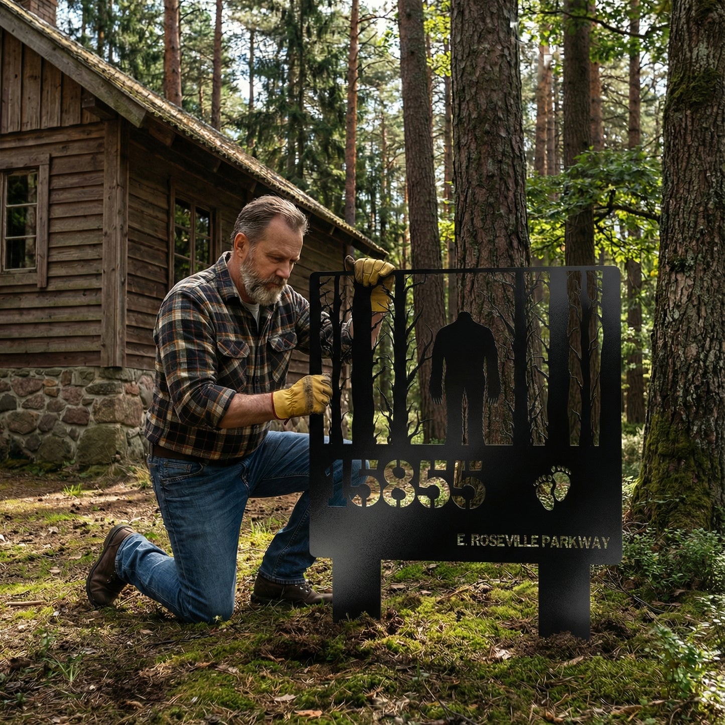 Bigfoot Address House sign
