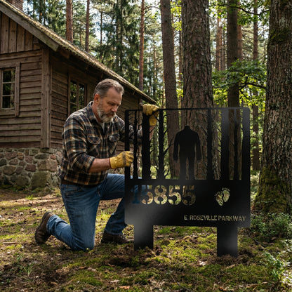 Bigfoot Address House sign