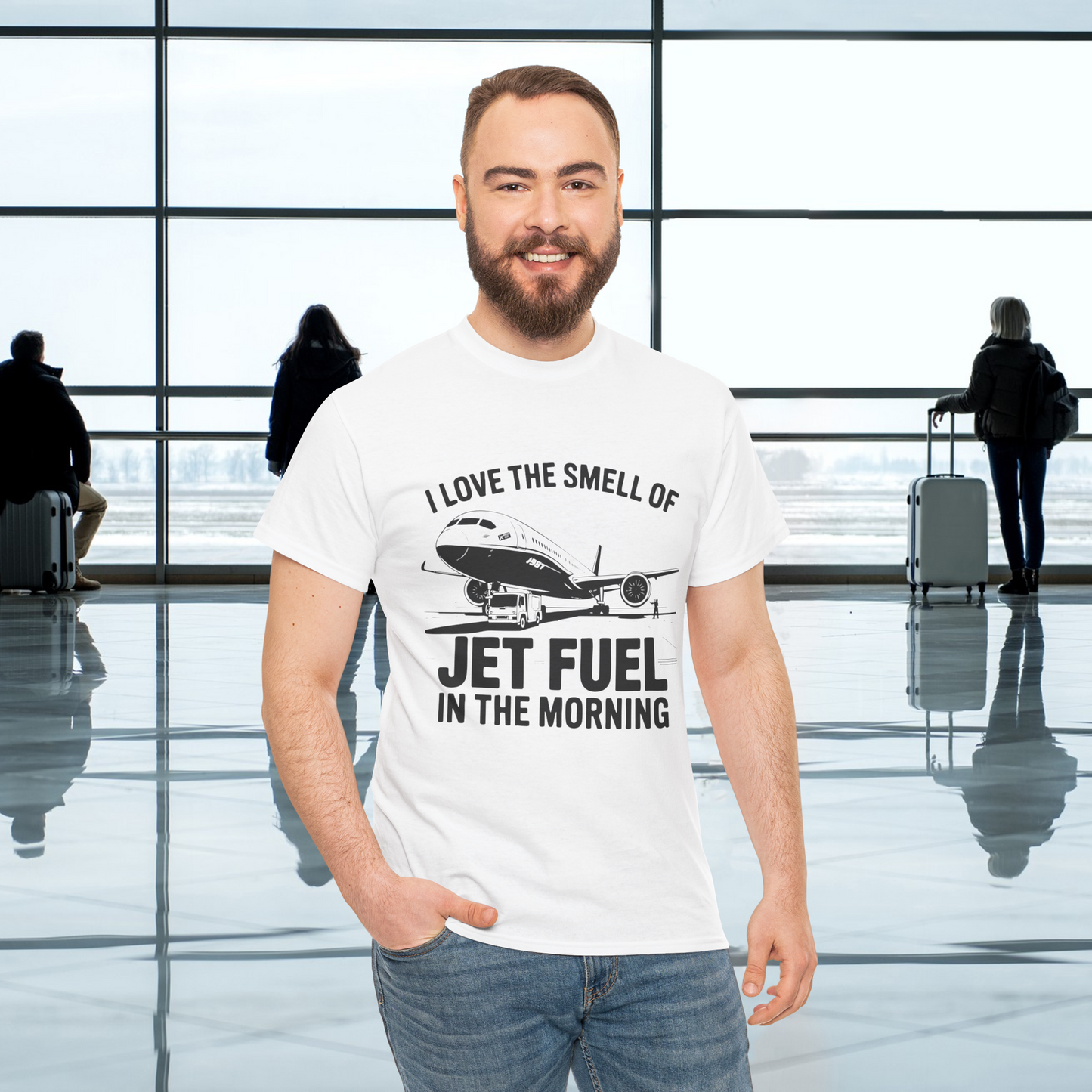 I love the smell of jet fuel in the morning