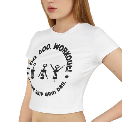 Funny Wine Lover Cropped T-Shirt - Cute Summer Shirt for Women