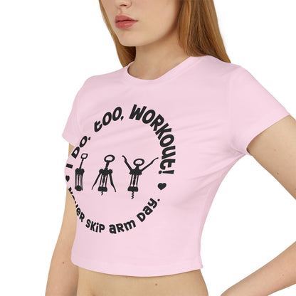 Funny Wine Lover Cropped T-Shirt - Cute Summer Shirt for Women