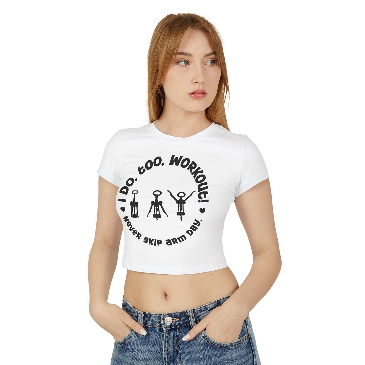 Funny Wine Lover Cropped T-Shirt - Cute Summer Shirt for Women