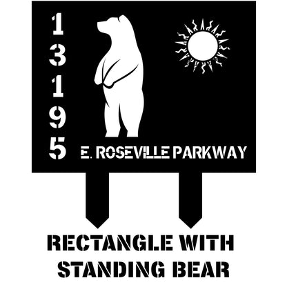 Wilderness Metal Address Sign