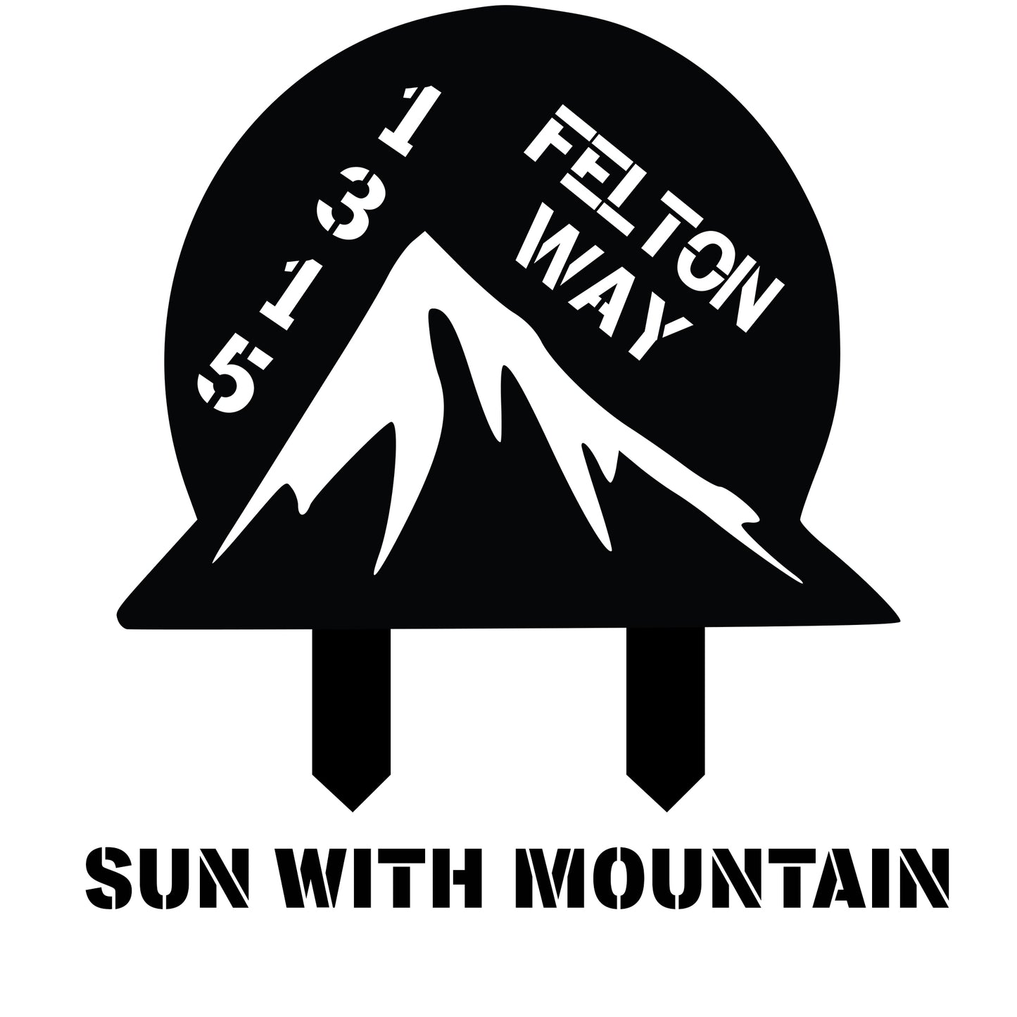 Wilderness Metal Address Sign