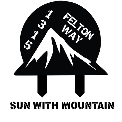 Wilderness Metal Address Sign