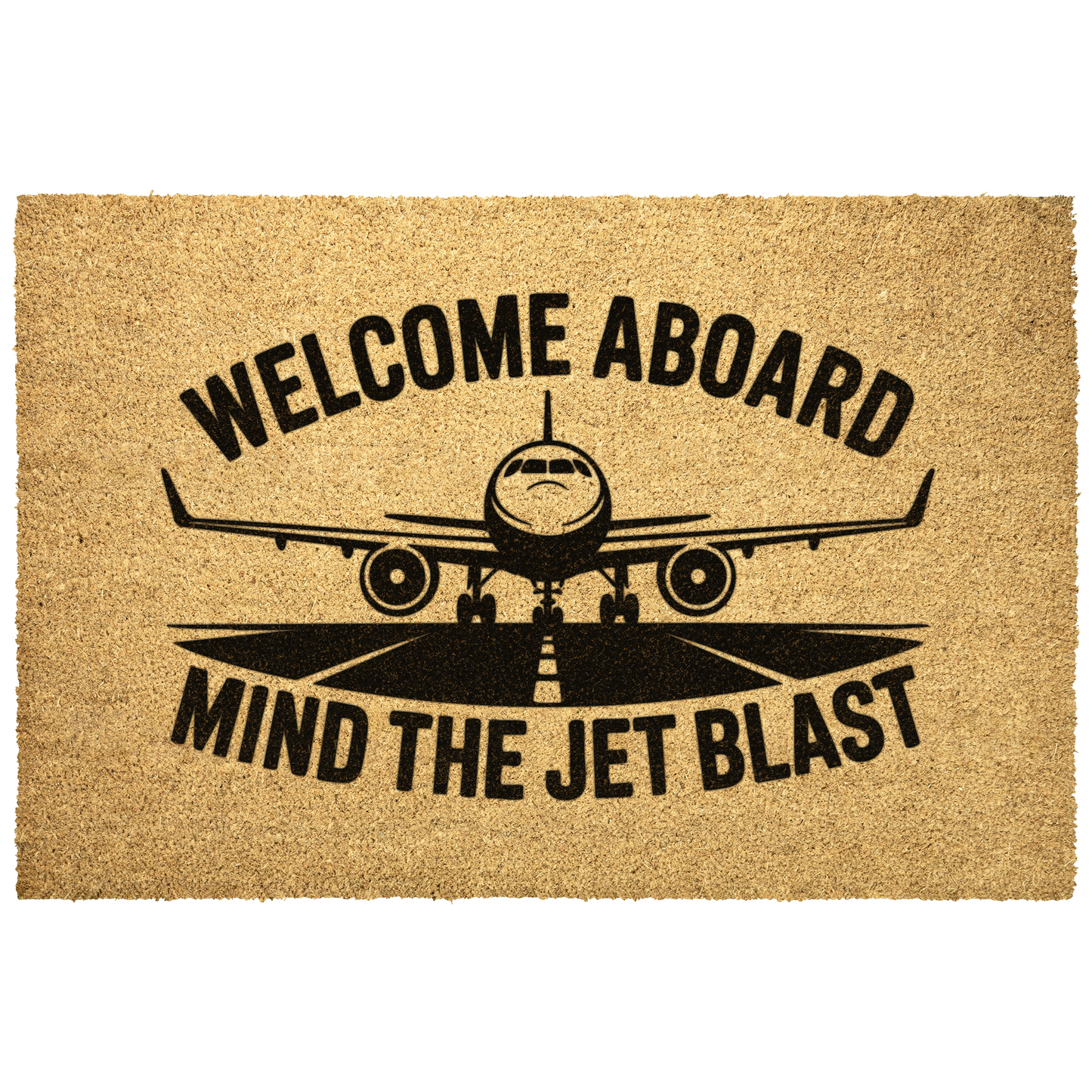 Welcome_aboard_min_the_jet_blast_aviati_Outdoor_Mat_Main_Mockup.png