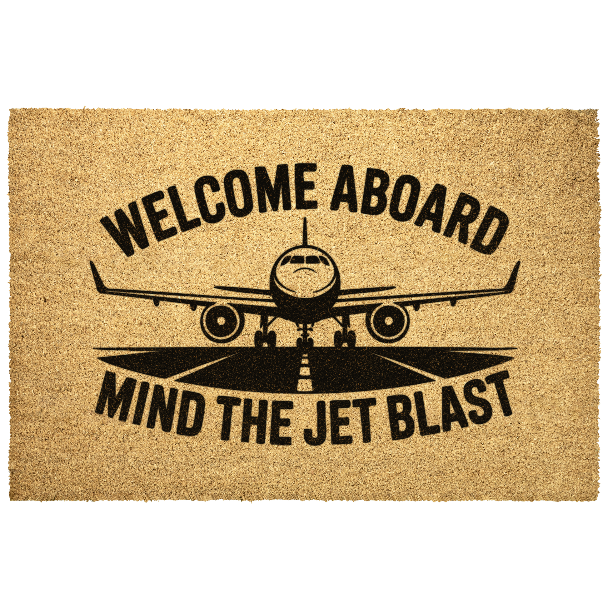 Welcome_aboard_min_the_jet_blast_aviati_Outdoor_Mat_Main_Mockup.png