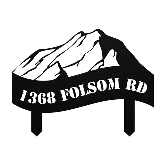 Wilderness Metal Address Sign