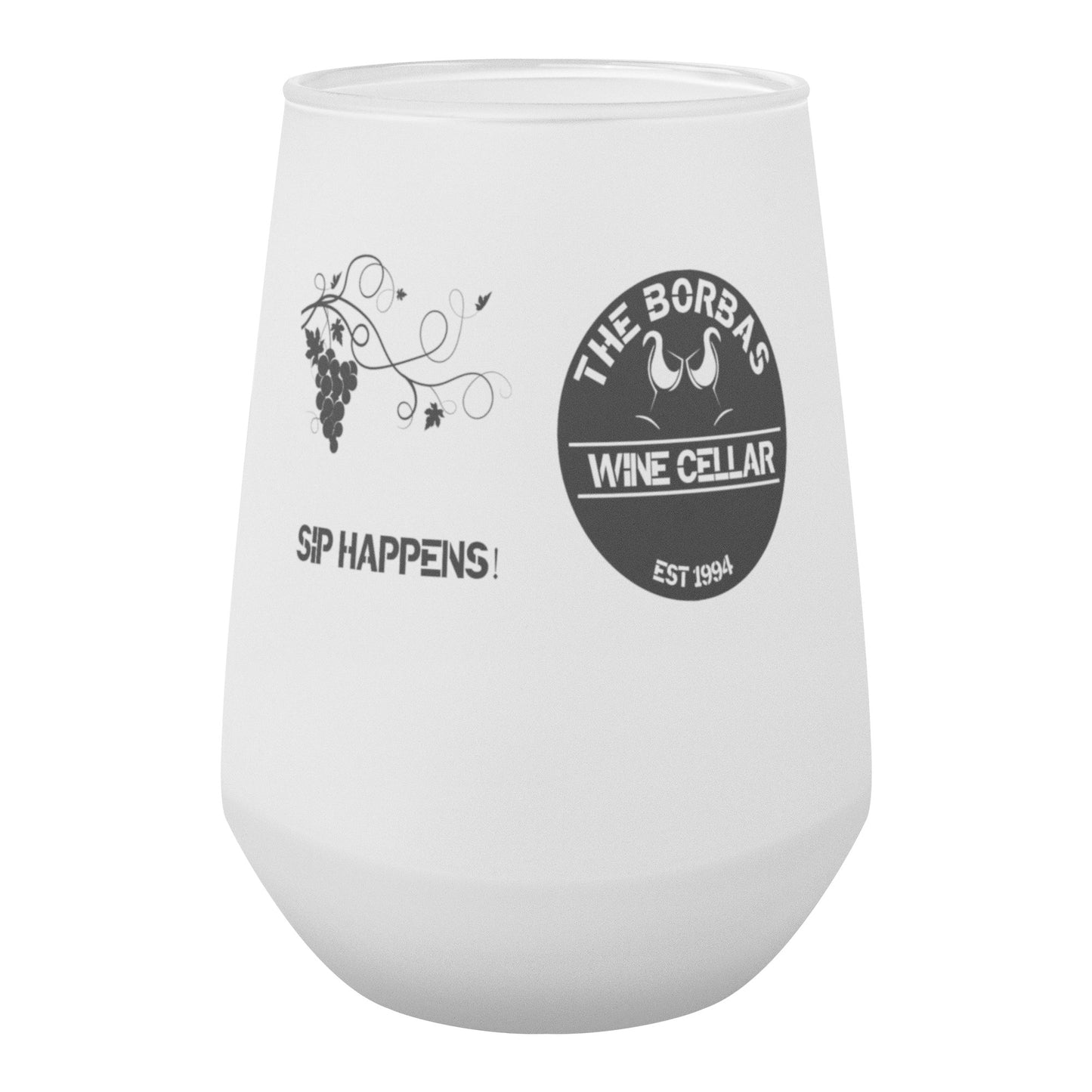 Wine Glass frosted without foot