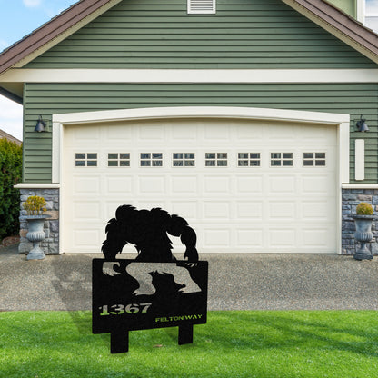 Bigfoot Metal Address Sign