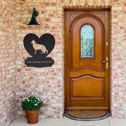 Custom Made Metal Dog Sign With your Breed and Text