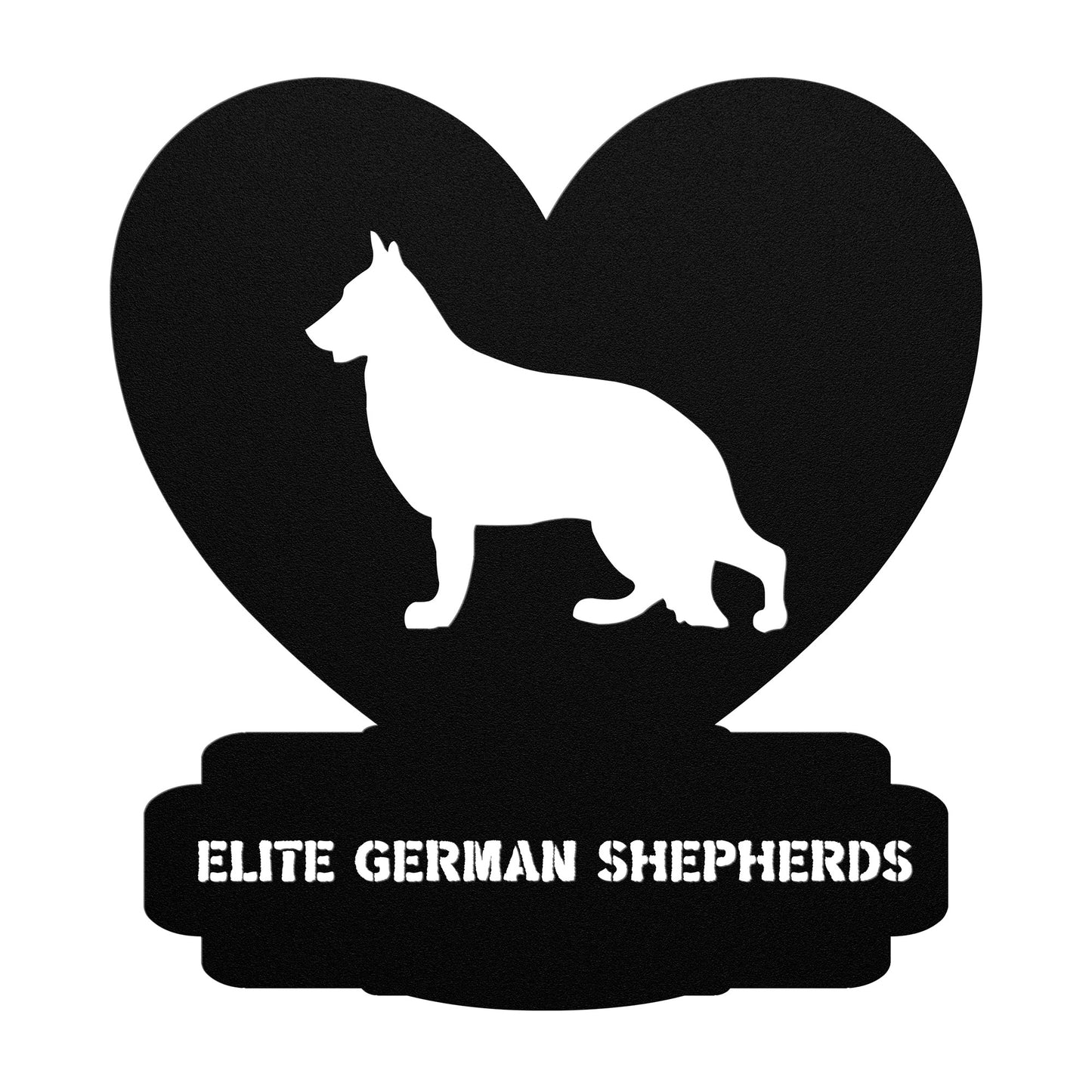 Custom Made Metal Dog Sign With your Breed and Text