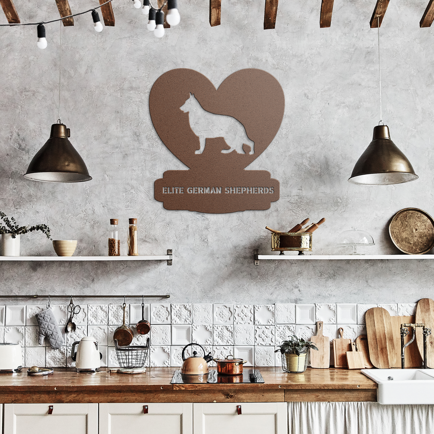 Custom Made Metal Dog Sign With your Breed and Text