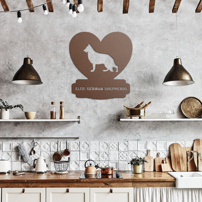 Custom Made Metal Dog Sign With your Breed and Text