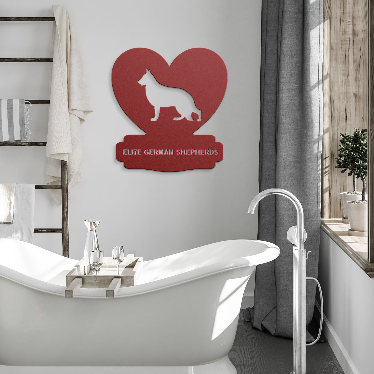 Custom Made Metal Dog Sign With your Breed and Text