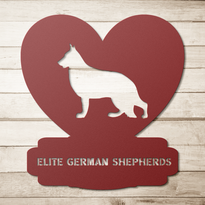 Custom Made Metal Dog Sign With your Breed and Text