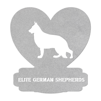 Custom Made Metal Dog Sign With your Breed and Text