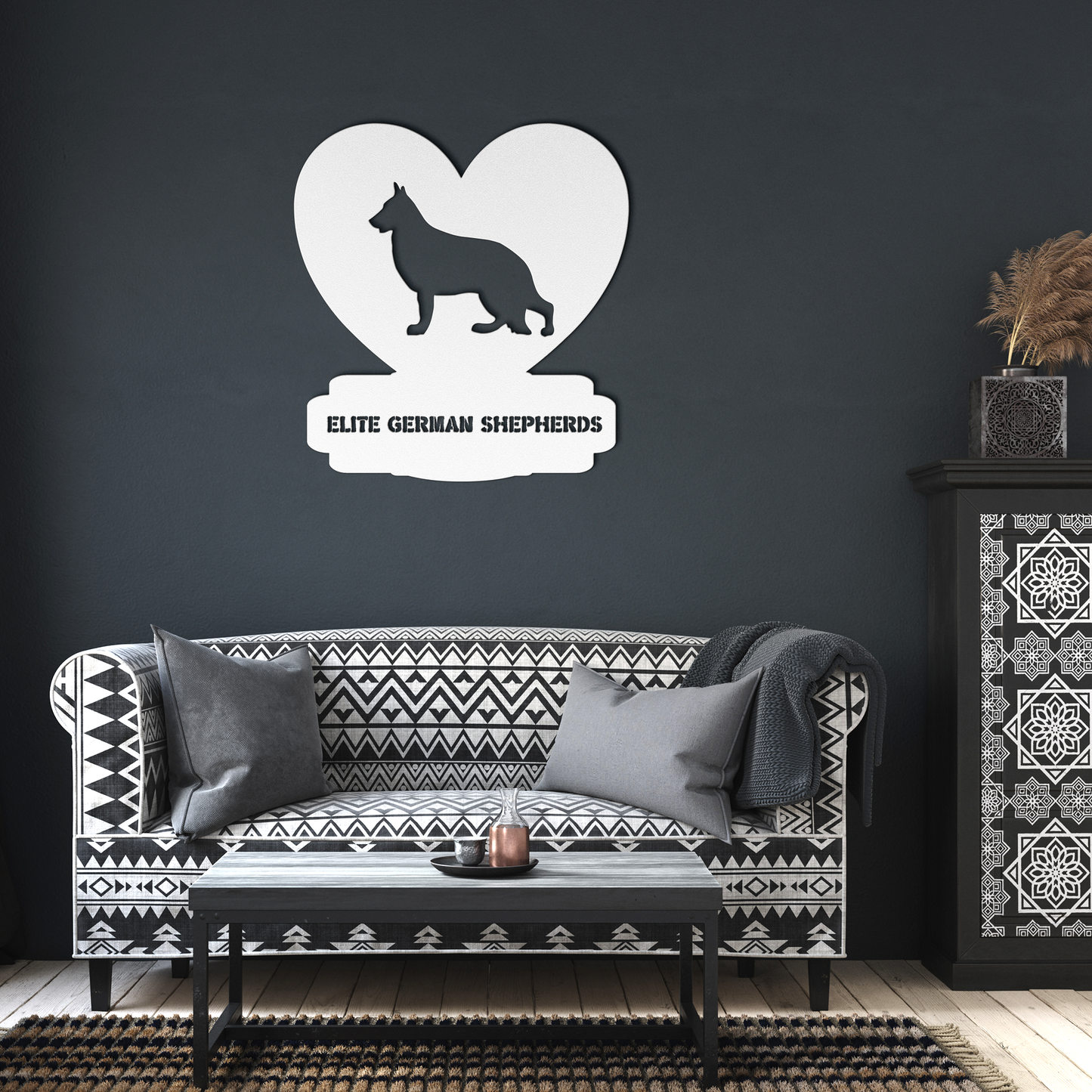 Custom Made Metal Dog Sign With your Breed and Text