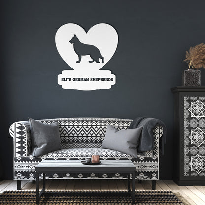 Custom Made Metal Dog Sign With your Breed and Text