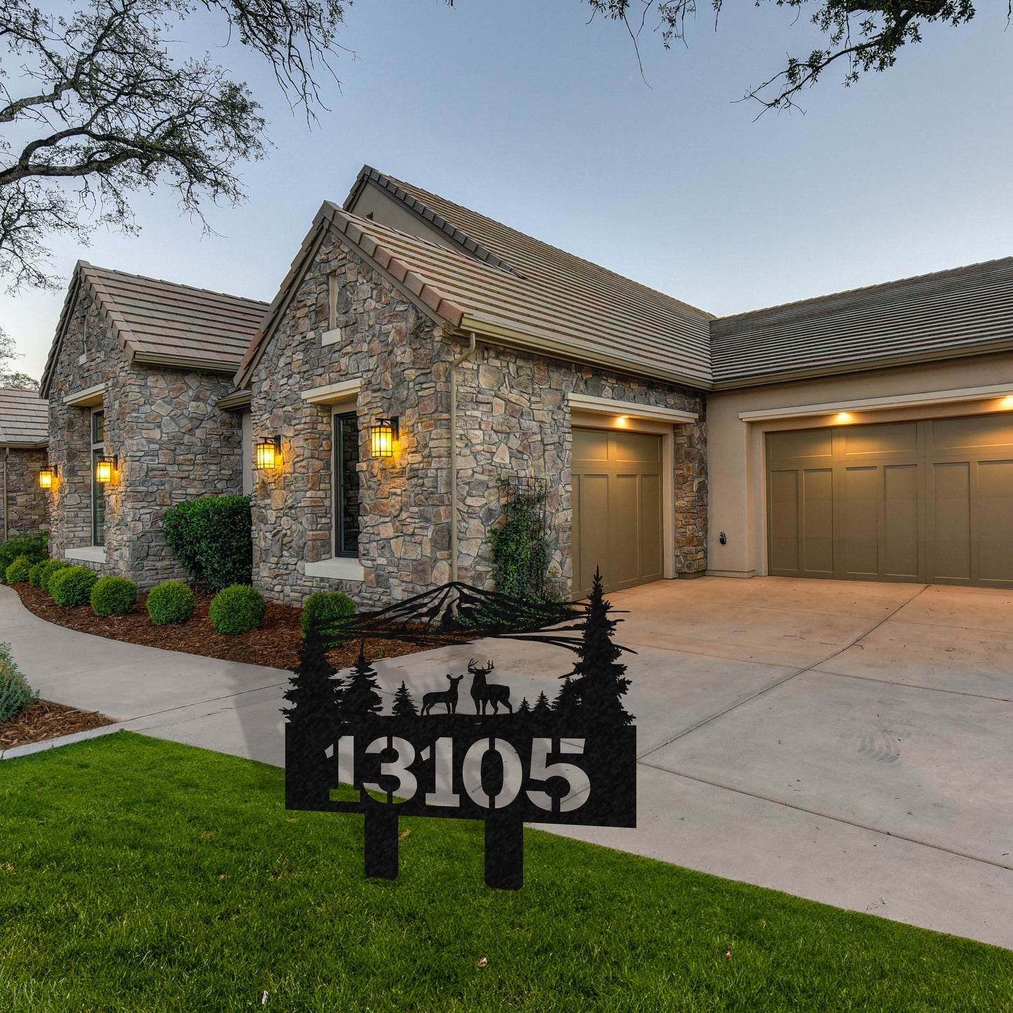 Wilderness Metal Address Sign