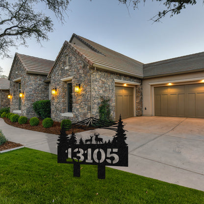 Wilderness Metal Address Sign