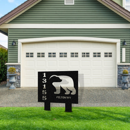 Wilderness Metal Address Sign