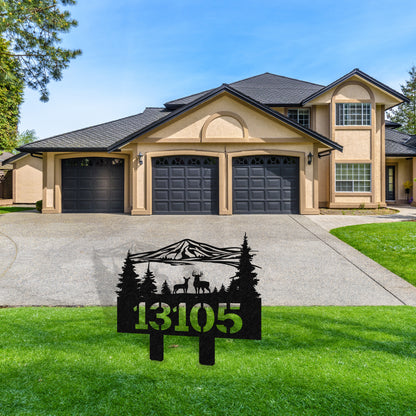 Wilderness Metal Address Sign