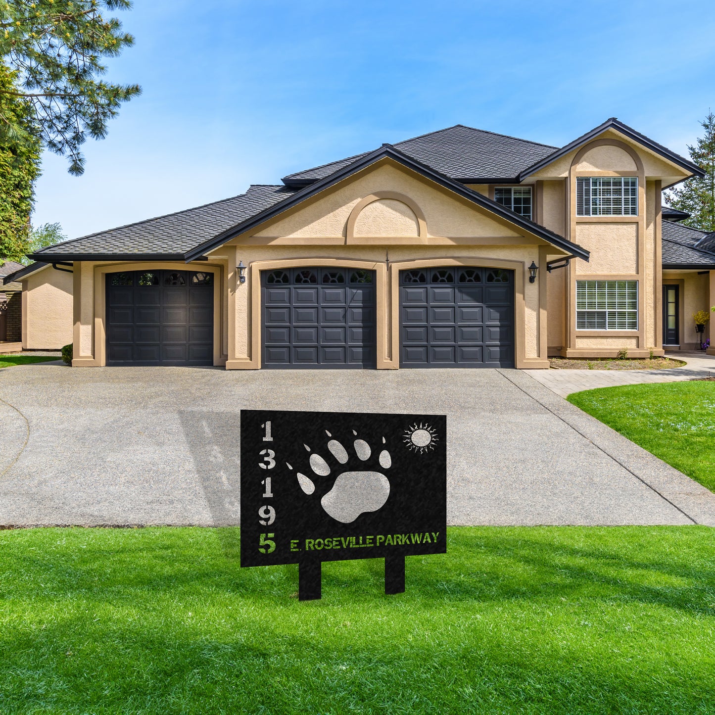 Wilderness Metal Address Sign