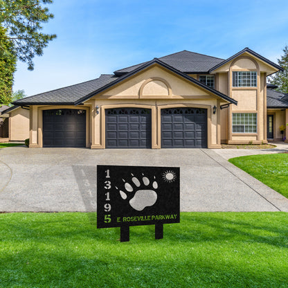 Wilderness Metal Address Sign